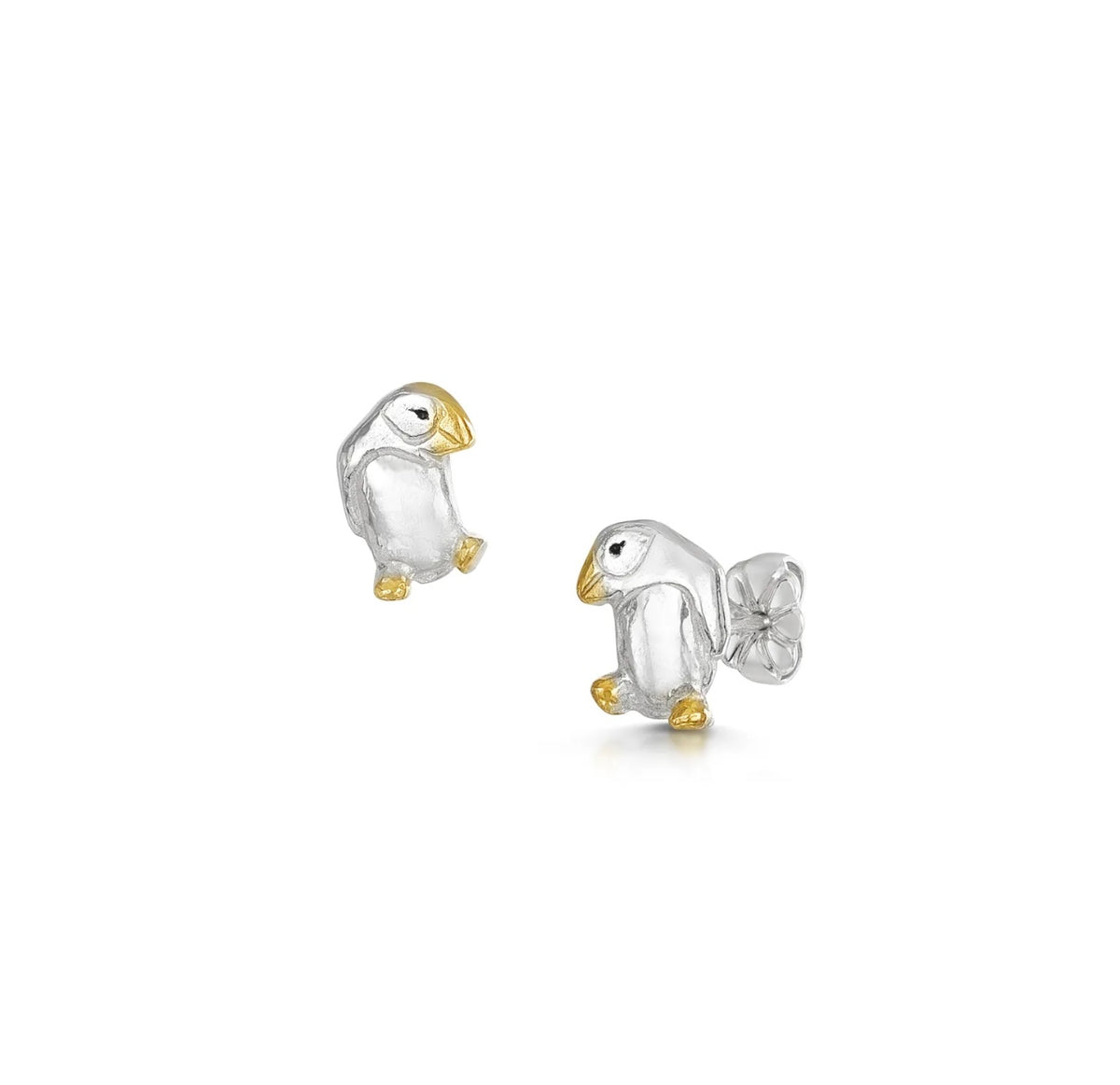 Puffin stud earrings