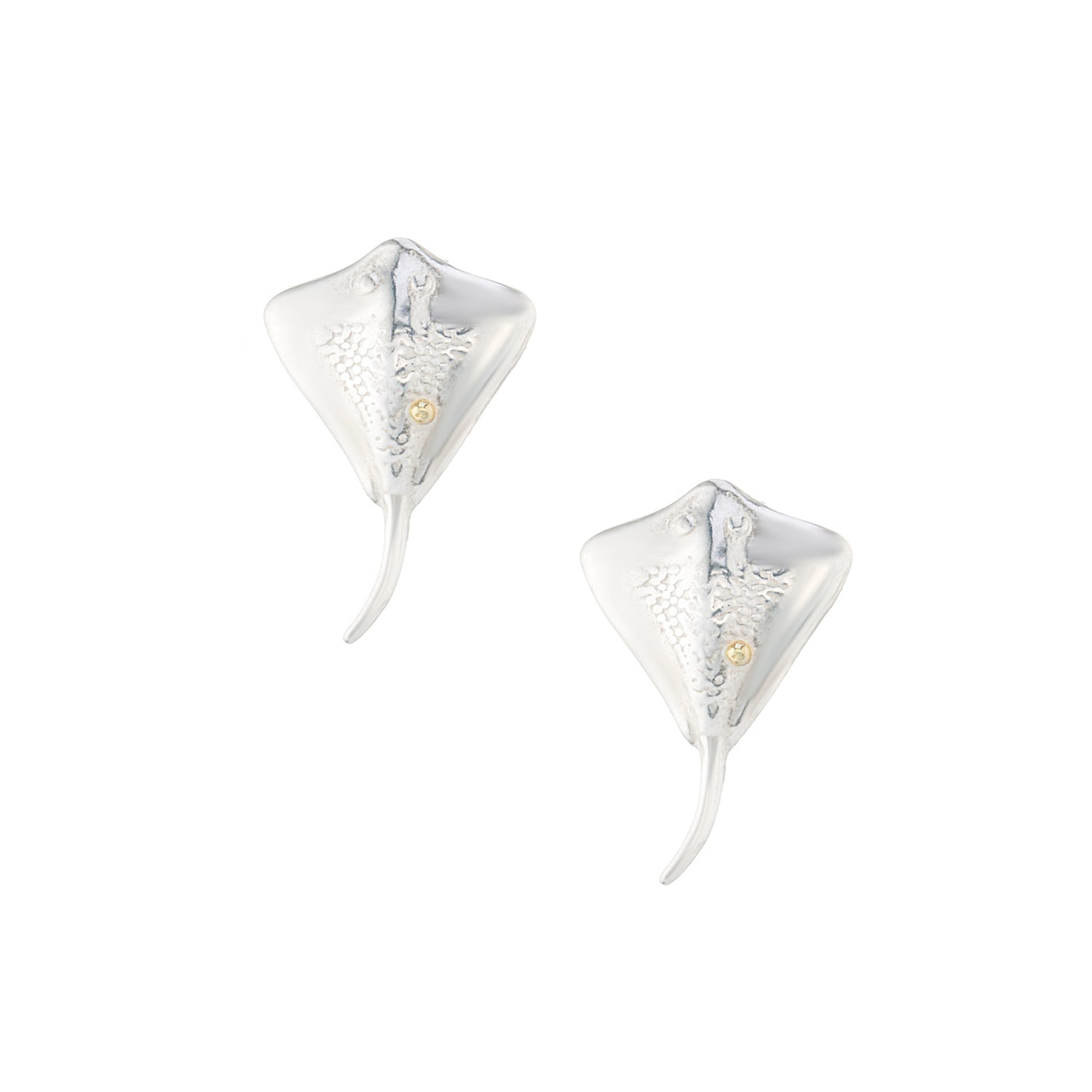 Stingray stud earrings