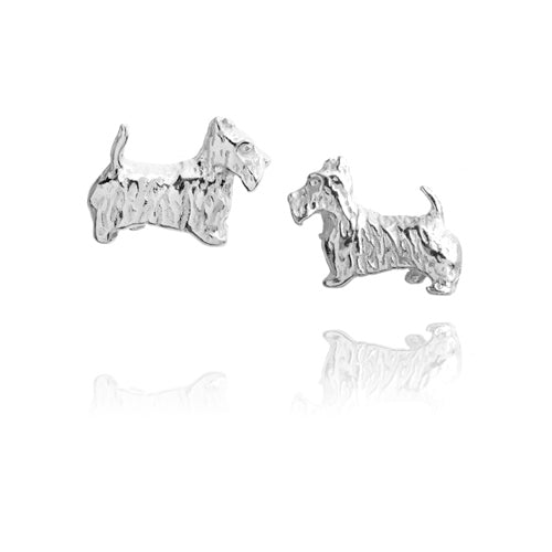 West Highland Terrier stud earrings