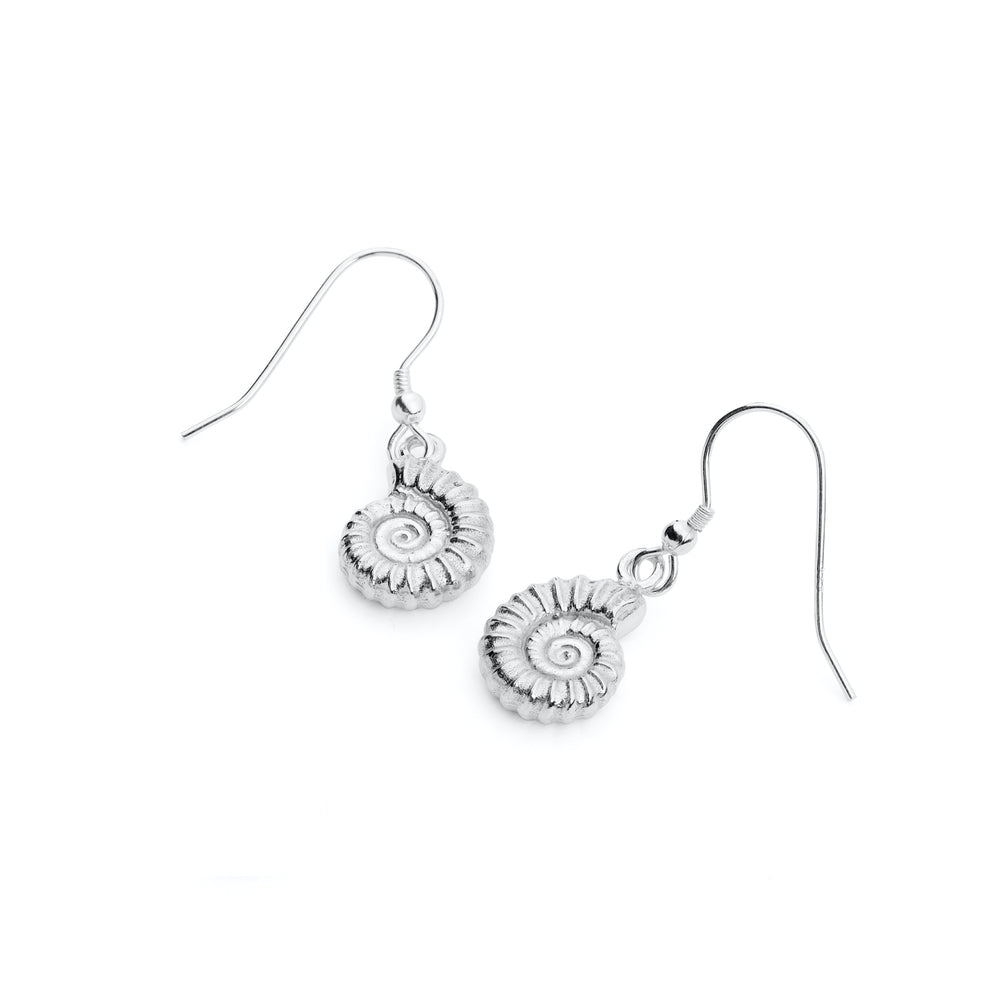 Ammonite Drop Earrings