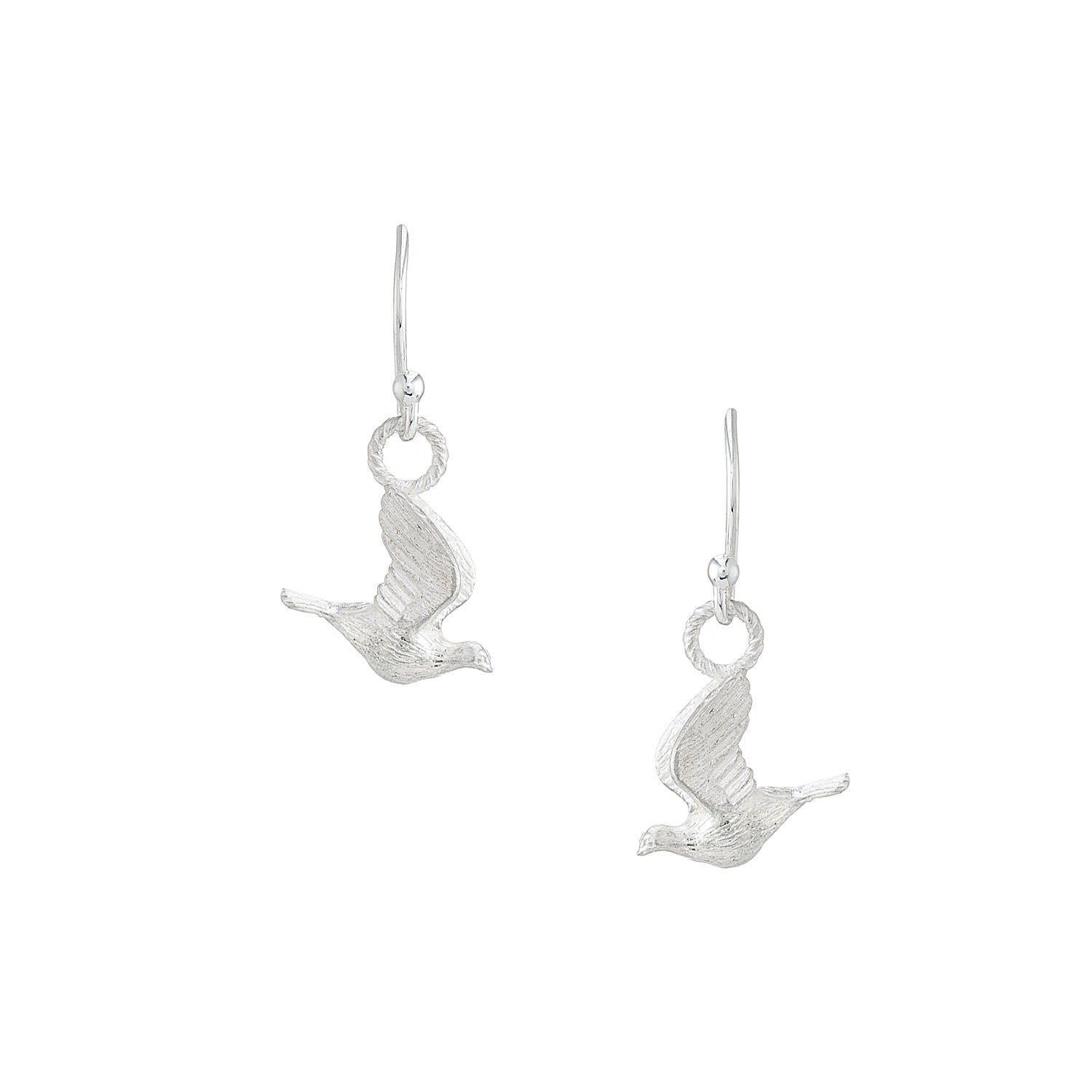 Dove drop earrings