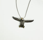 Incoming .. puffin in flight pendant
