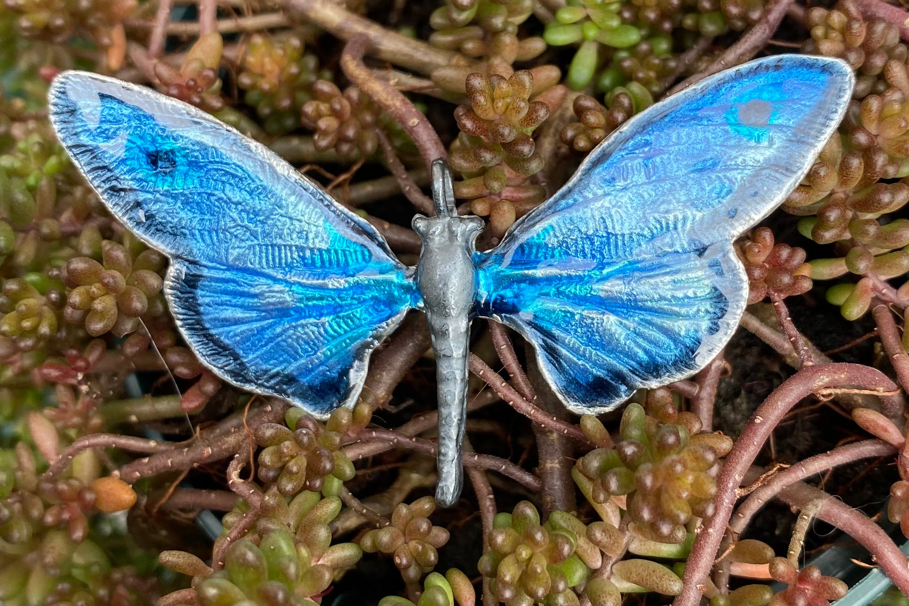 Enamel Butterfly Pendant