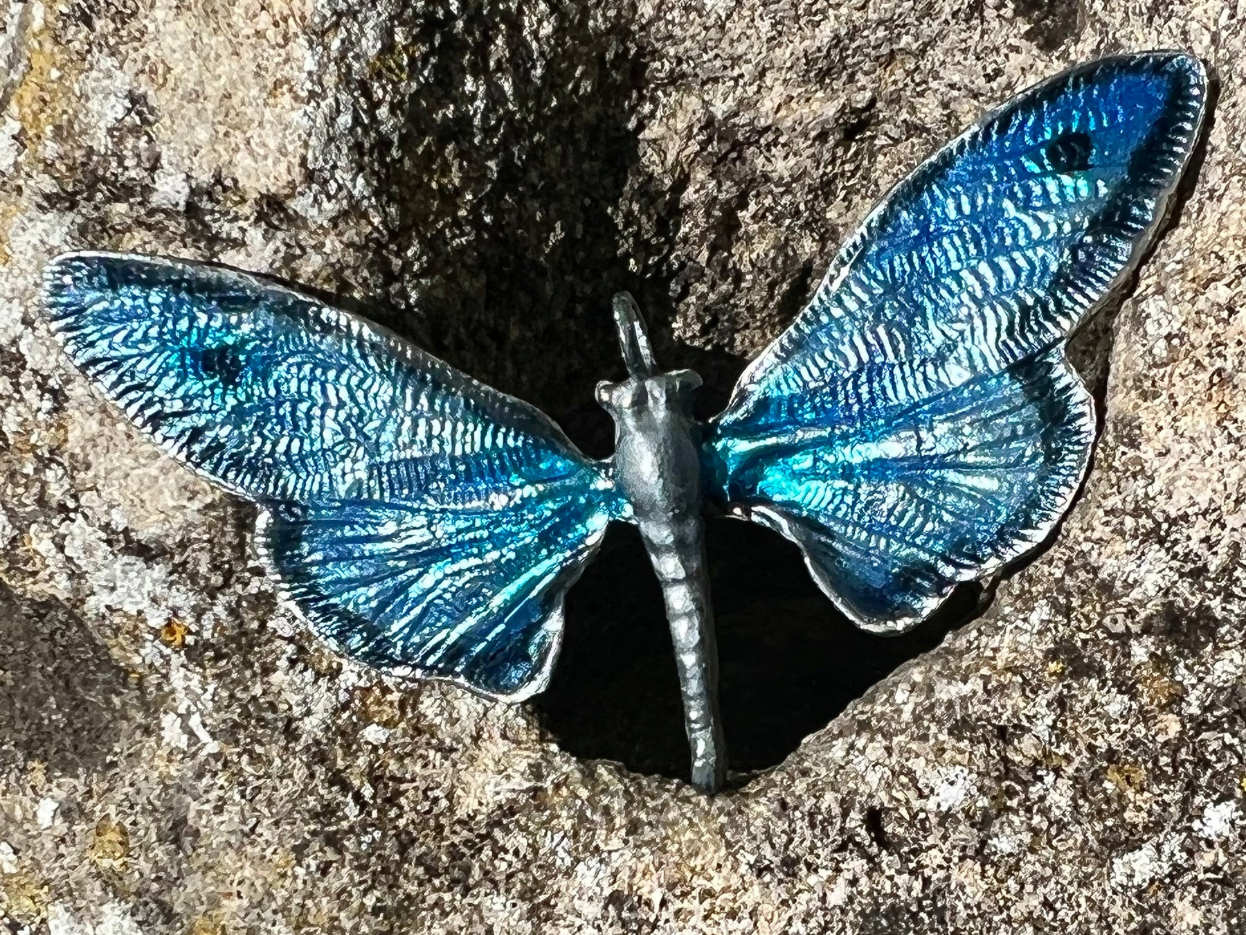 Enamel Butterfly Pendant