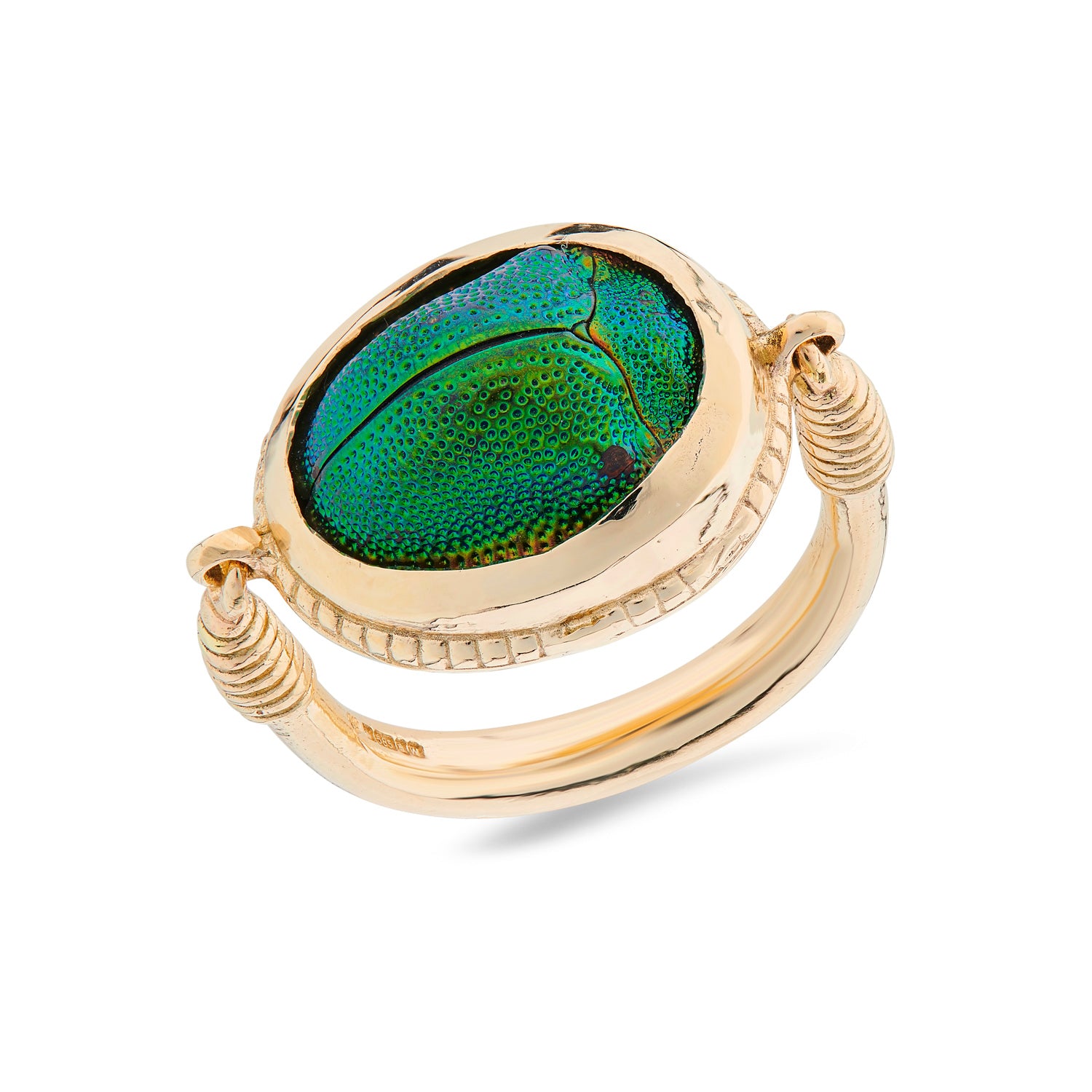 18ct gold Scarab Beetle ring