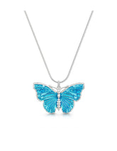 Blue butterfly pendant