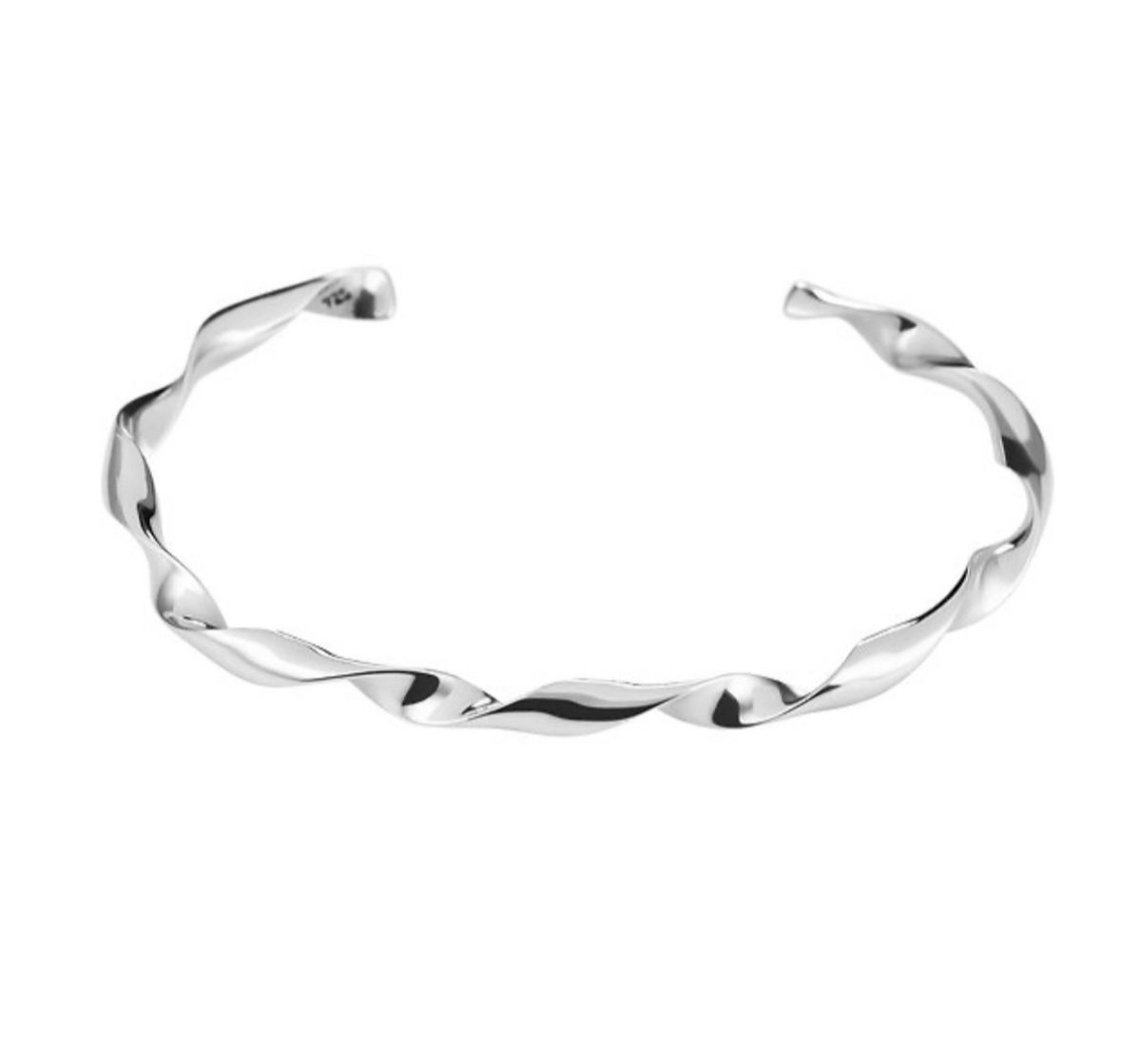 Twisted cuff bangle