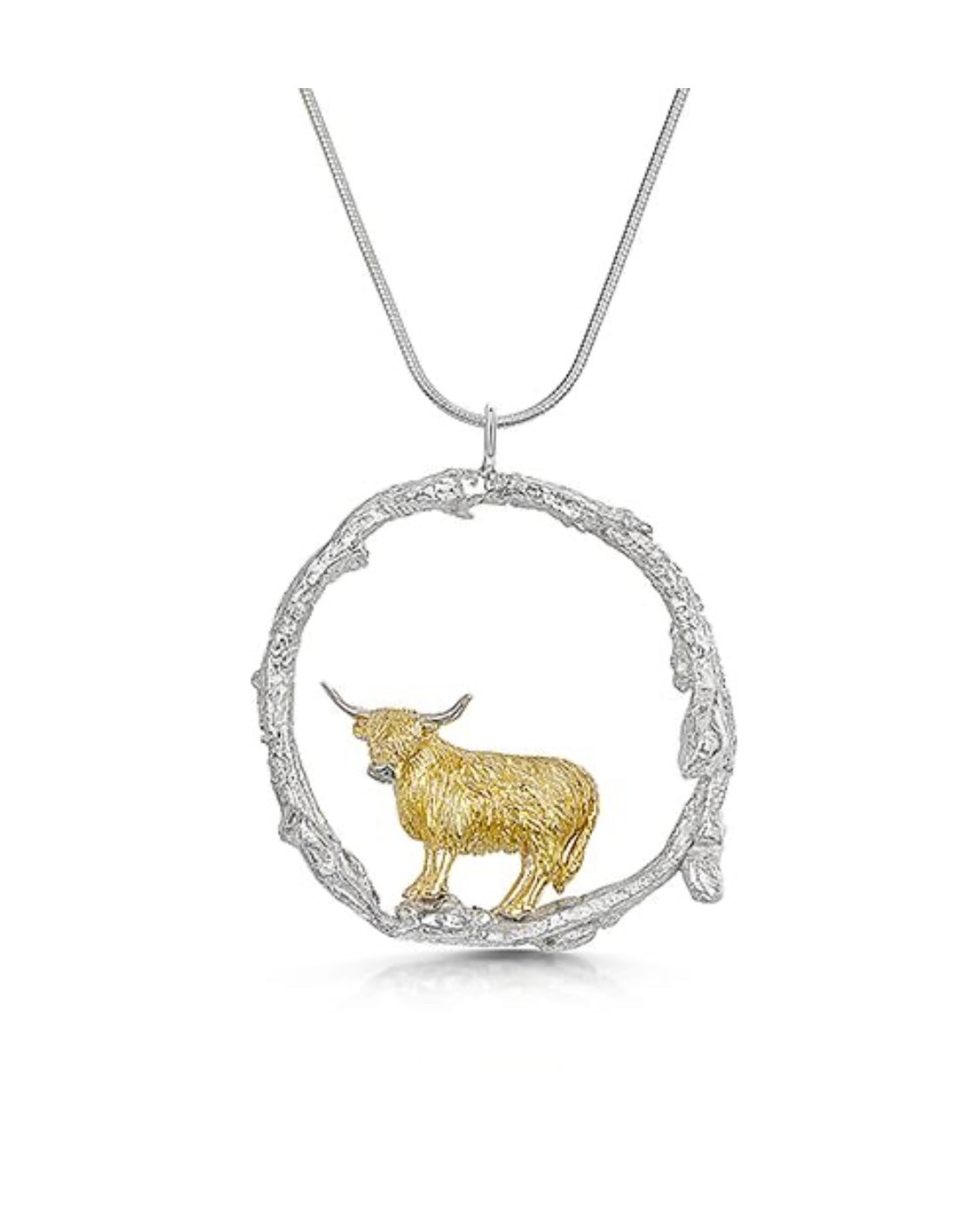 Highland cow pendant