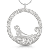 Seal in the waves pendant