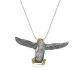 Incoming .. puffin in flight pendant