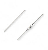 I.2mm round recycled sterling silver snake chain