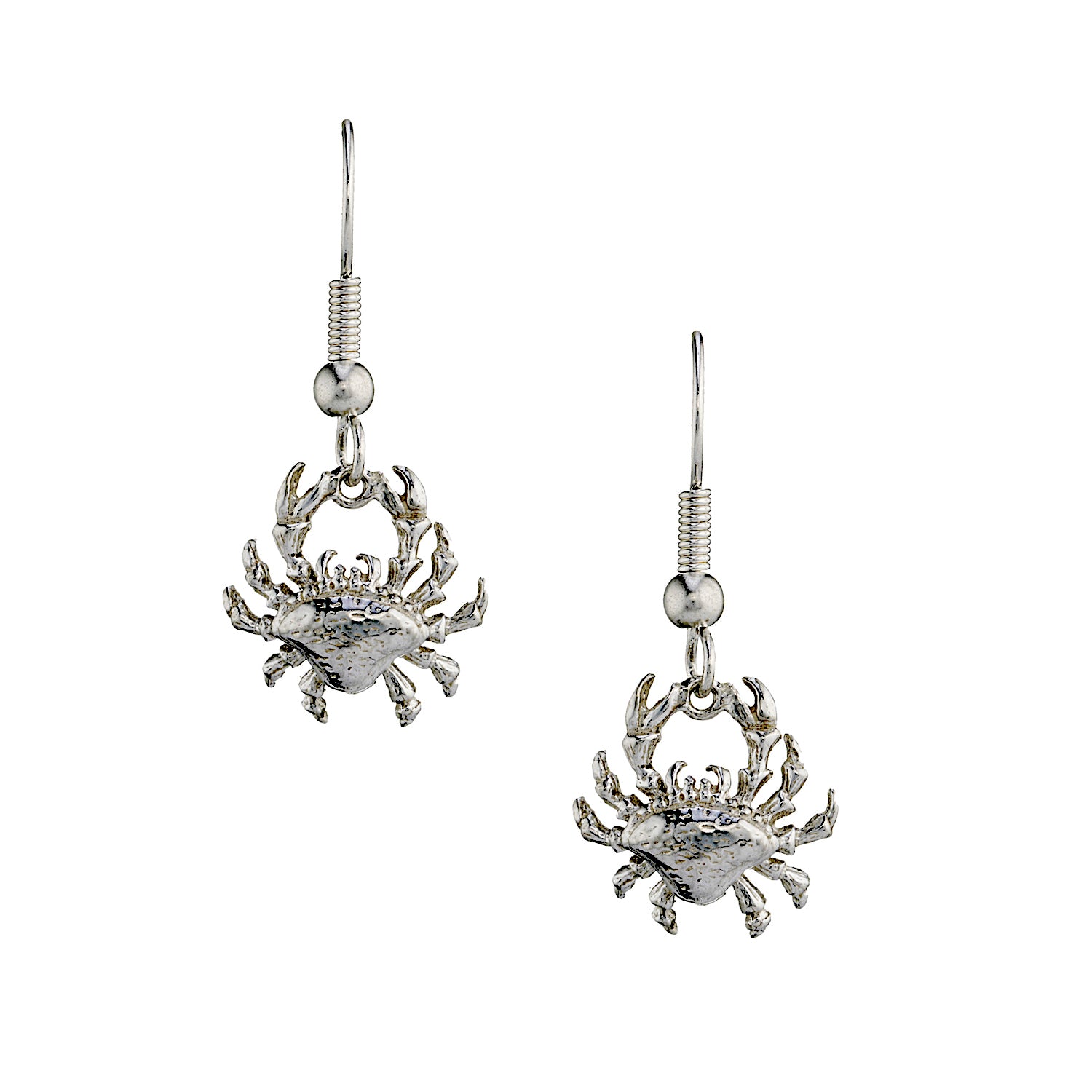 Crab drop earrings