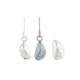 Mussel shell drop earrings