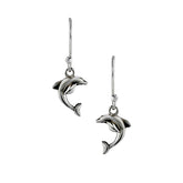 Dolphin drop earrings