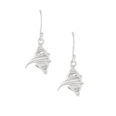 Stingray drop earrings