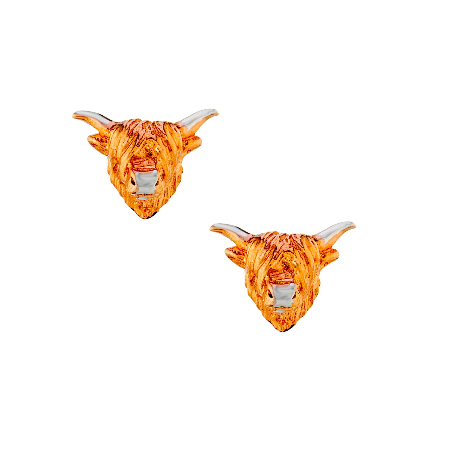 Highland cow stud earrings