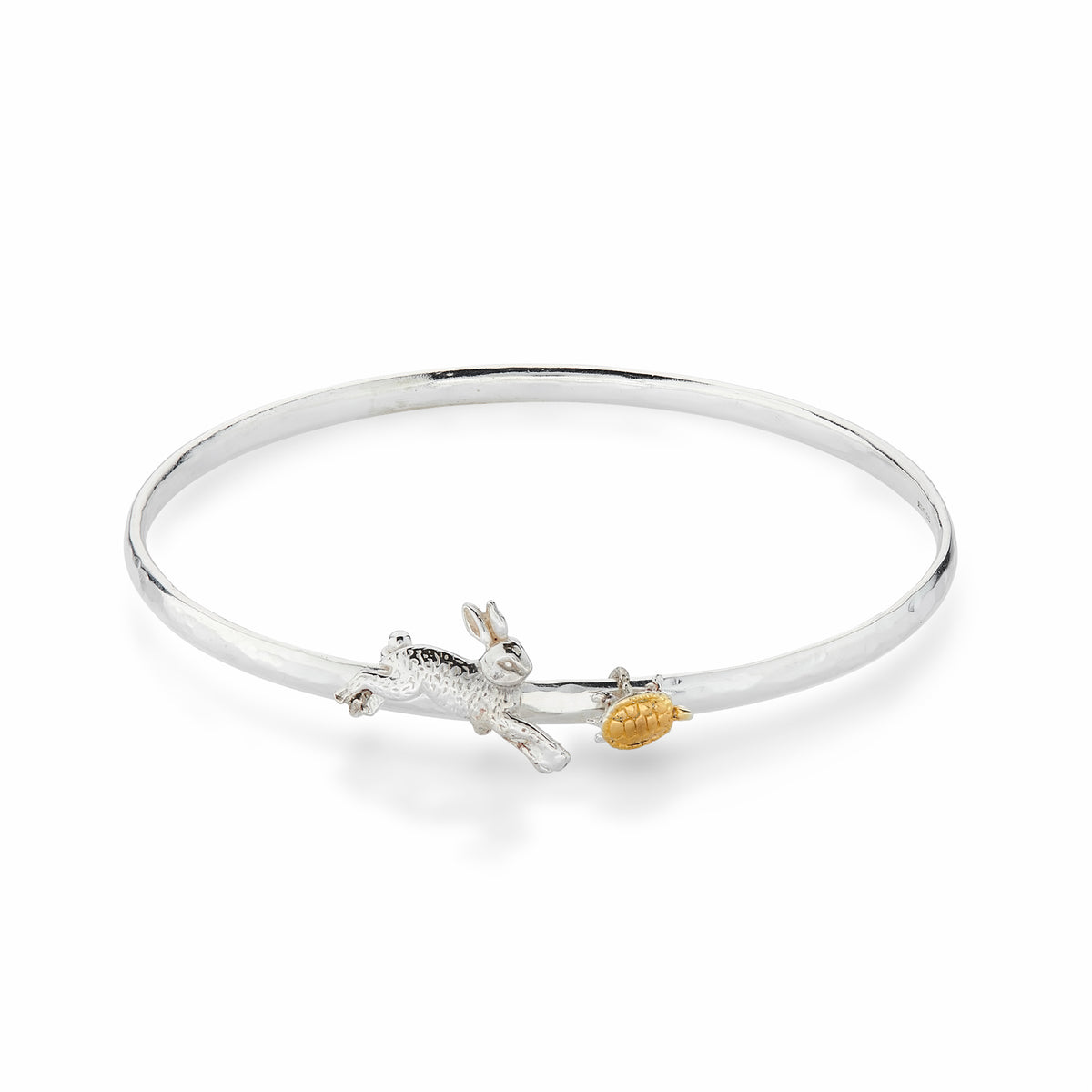 Hare and tortoise bangle