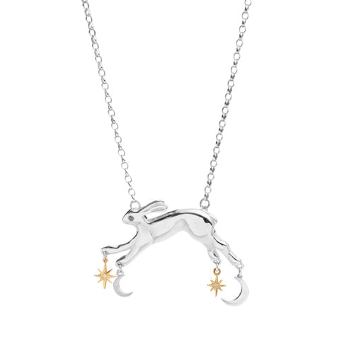 Hare Moon & Stars Necklace