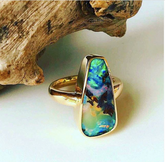 Boulder Opal ring 18ct yellow gold