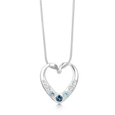 Signature heart with topaz